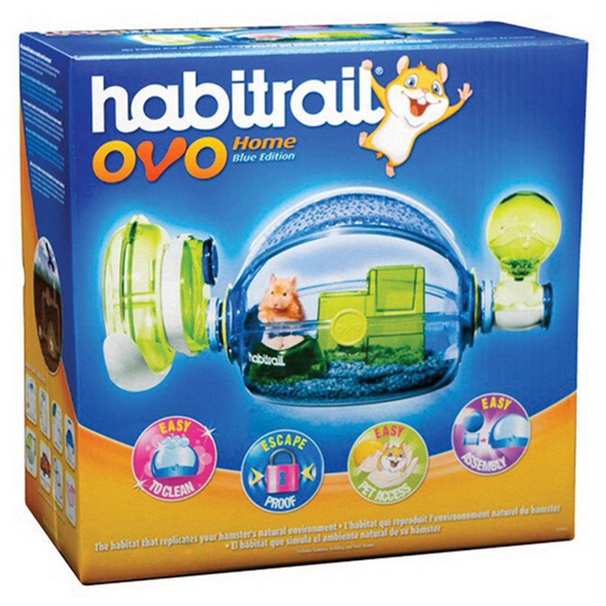 HABİTRAİL OVO HAMSTER KAFESİ MAVİ080605626638
