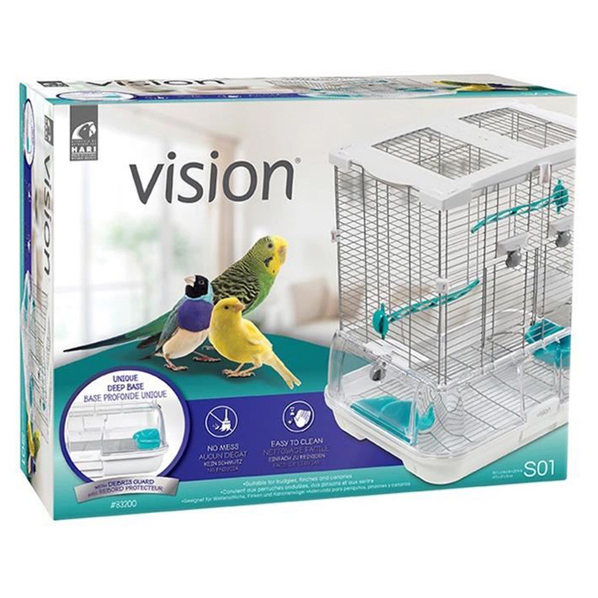 HAGEN VİSİON MODEL S01 KUŞ KAFESİ 45,7 X 35,6 X 50,8 CM080605832008