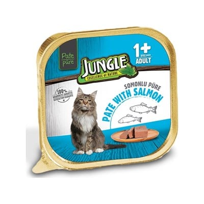 JUNGLE SOMONLU EZME KEDİ KONSERVE MAMASI 100 GR