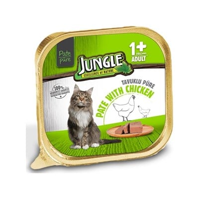 JUNGLE TAVUKLU EZME KEDİ KONSERVE MAMASI 100 GR