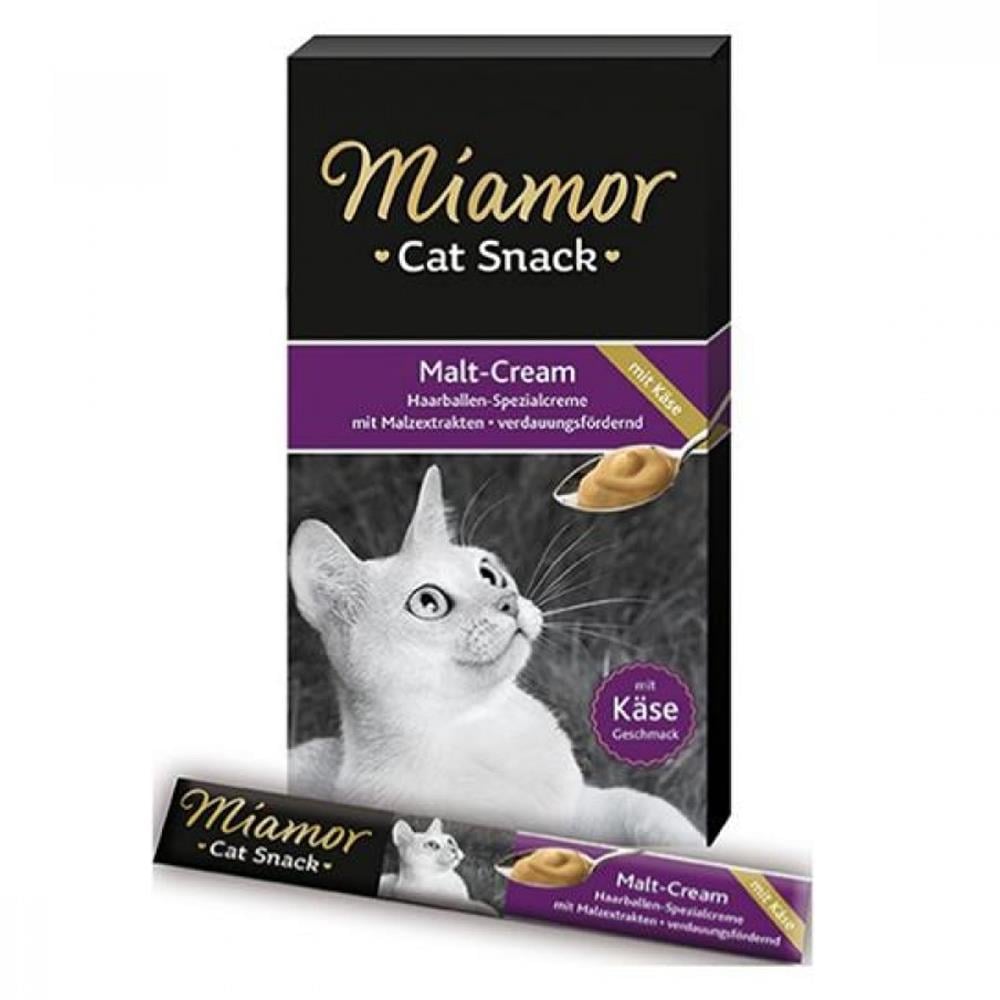 MİAMOR CREAM MALT VE PEYNİRLİ EK BESİN VE KEDİ ÖDÜLÜ 6 X 15 GR4000158743077