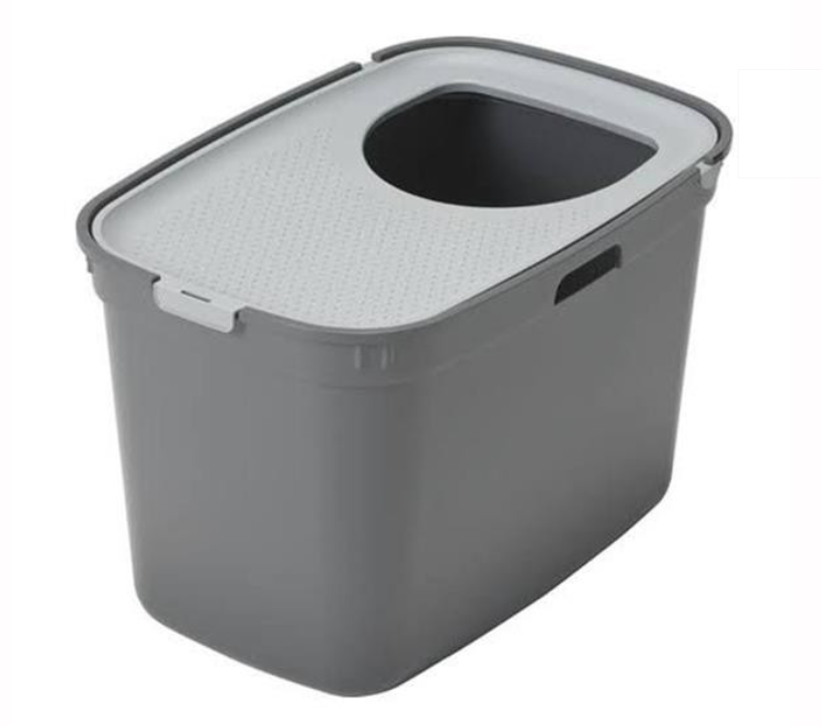 MODERNA TOP CAT KAPALI KEDİ TUVALETİ - GRİ / AÇIK GRİ 59 CM5412087020539