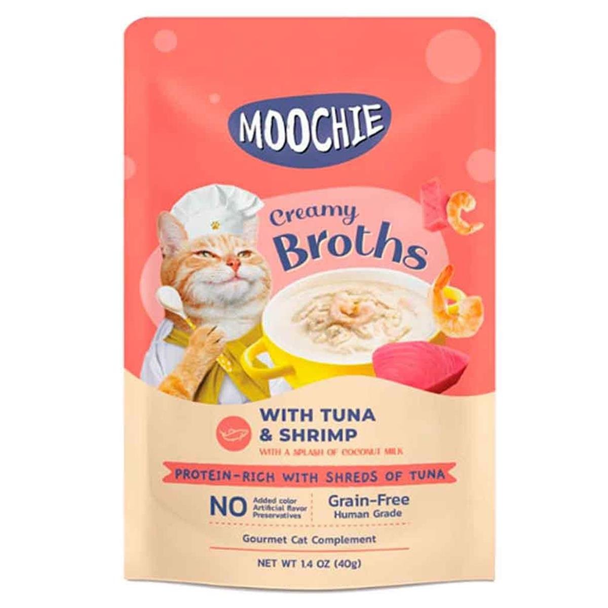 MOOCHİE ÇORBA KEDİ ÖDÜLÜ TON-KARİDES 40 GR8859710202028