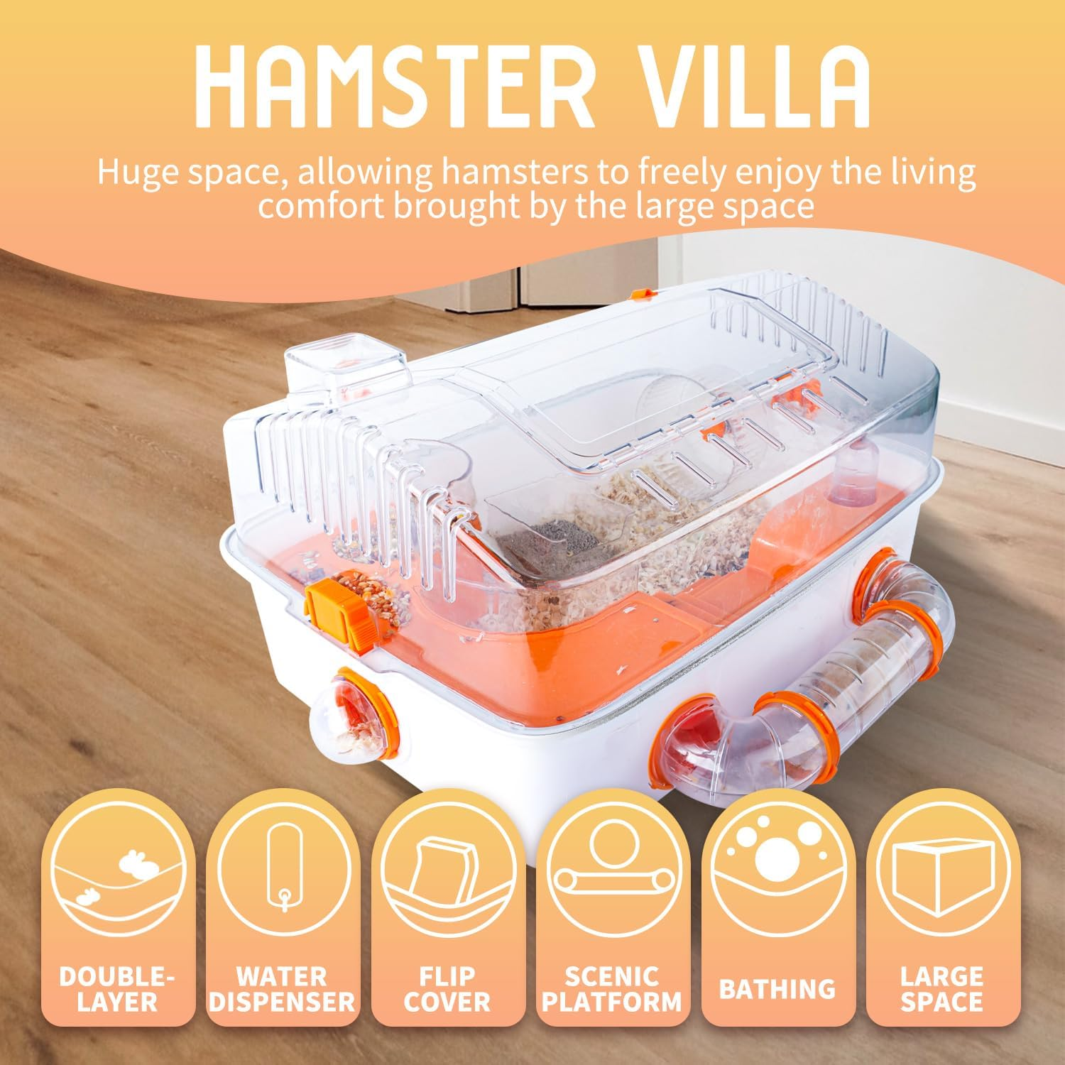 PAWİSE HAMSTER VİLLA 52X36X27CM8886467590658
