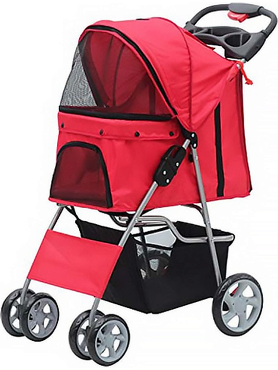 PAWİSE KÖPEK ARABASI KIRMIZI 68X46X100 CM8886467525056