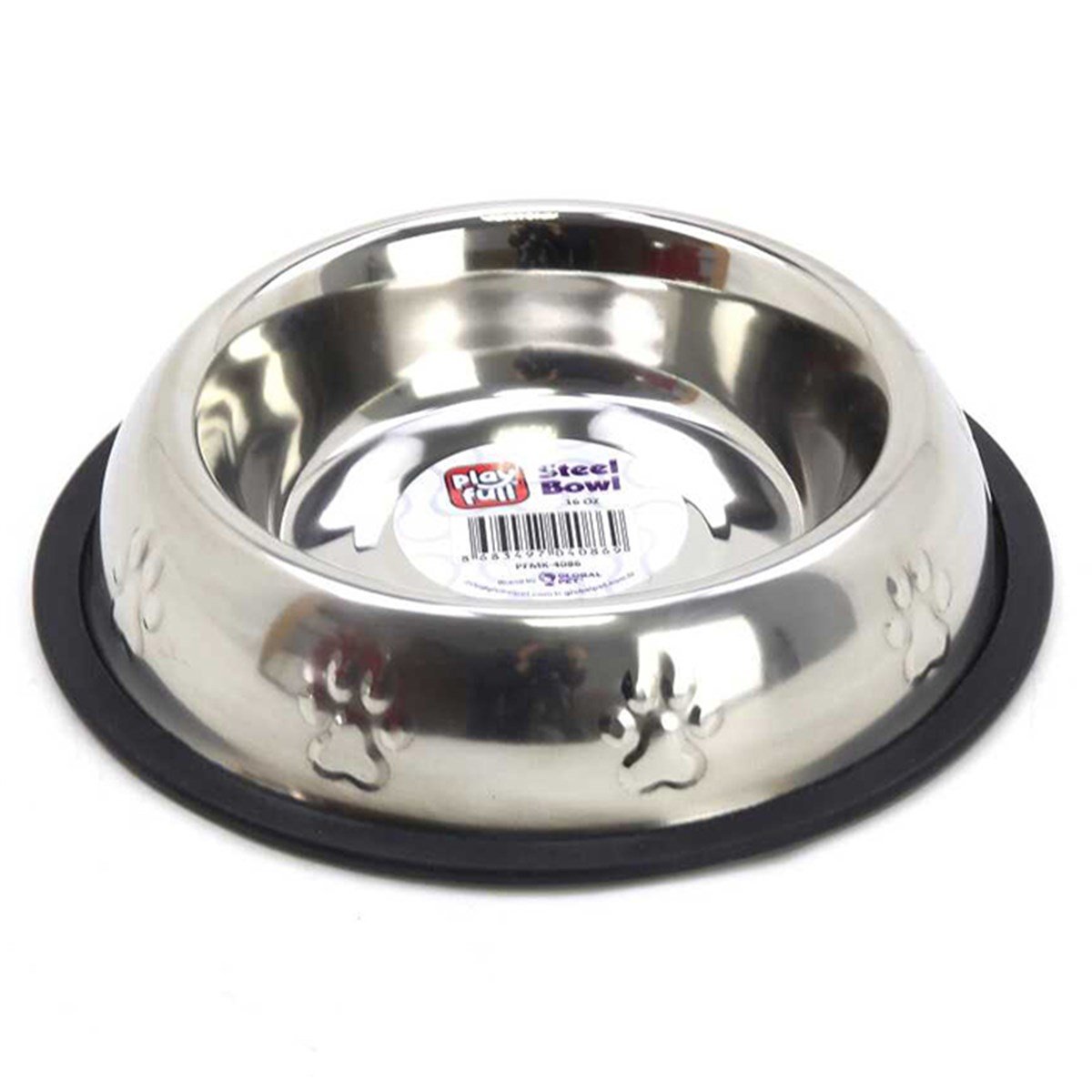 PLAYFULL DESENLİ ÇELİK MAMA VE SU KABI 16 OZ (SWT2305)8683497040869