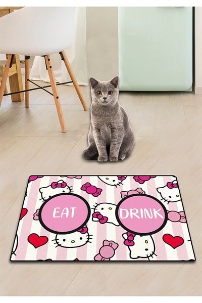 PVC BERROTTO ROSA KEDİ KÖPEK MAMA PASPASI