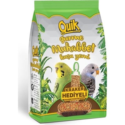 QUIK GURME MUHABBET KUSU YEMI 500 GR (KRAKER HEDIYELI)