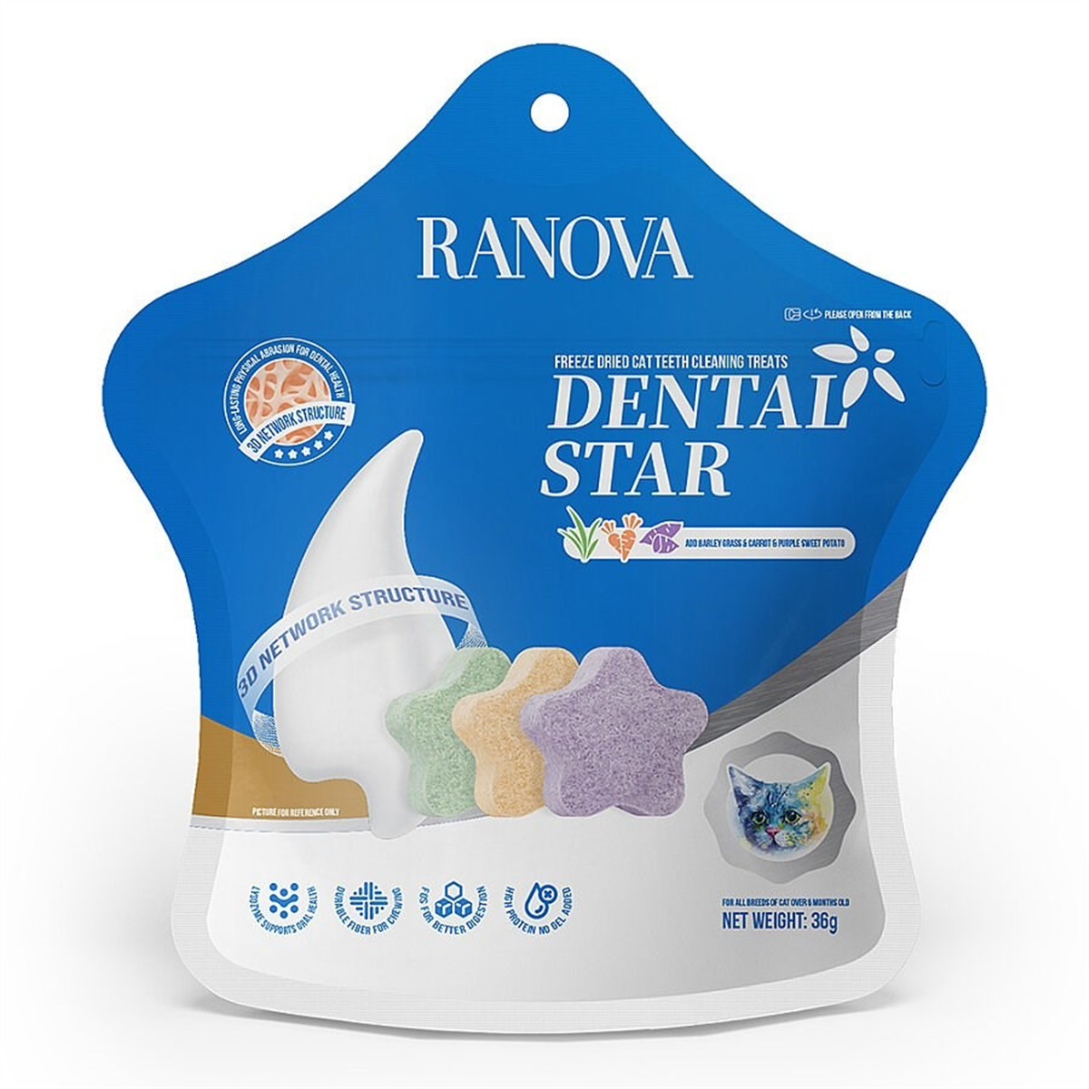RANOVA KEDİLER İÇİN DONDURULARAK KURUTULMUŞ KARIŞIK DENTAL ÖDÜL6930693254456