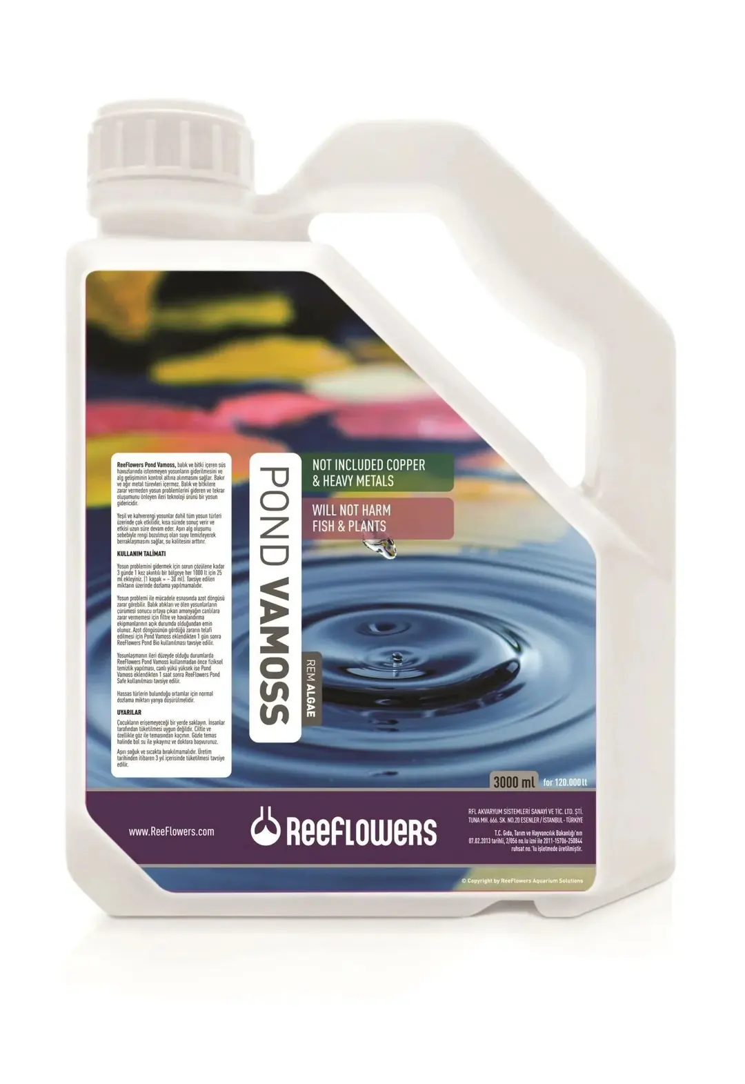 REEFLOWERS VAMOSS REMALGAE YOSUN GİDERİCİ 3000 ML8680716338073