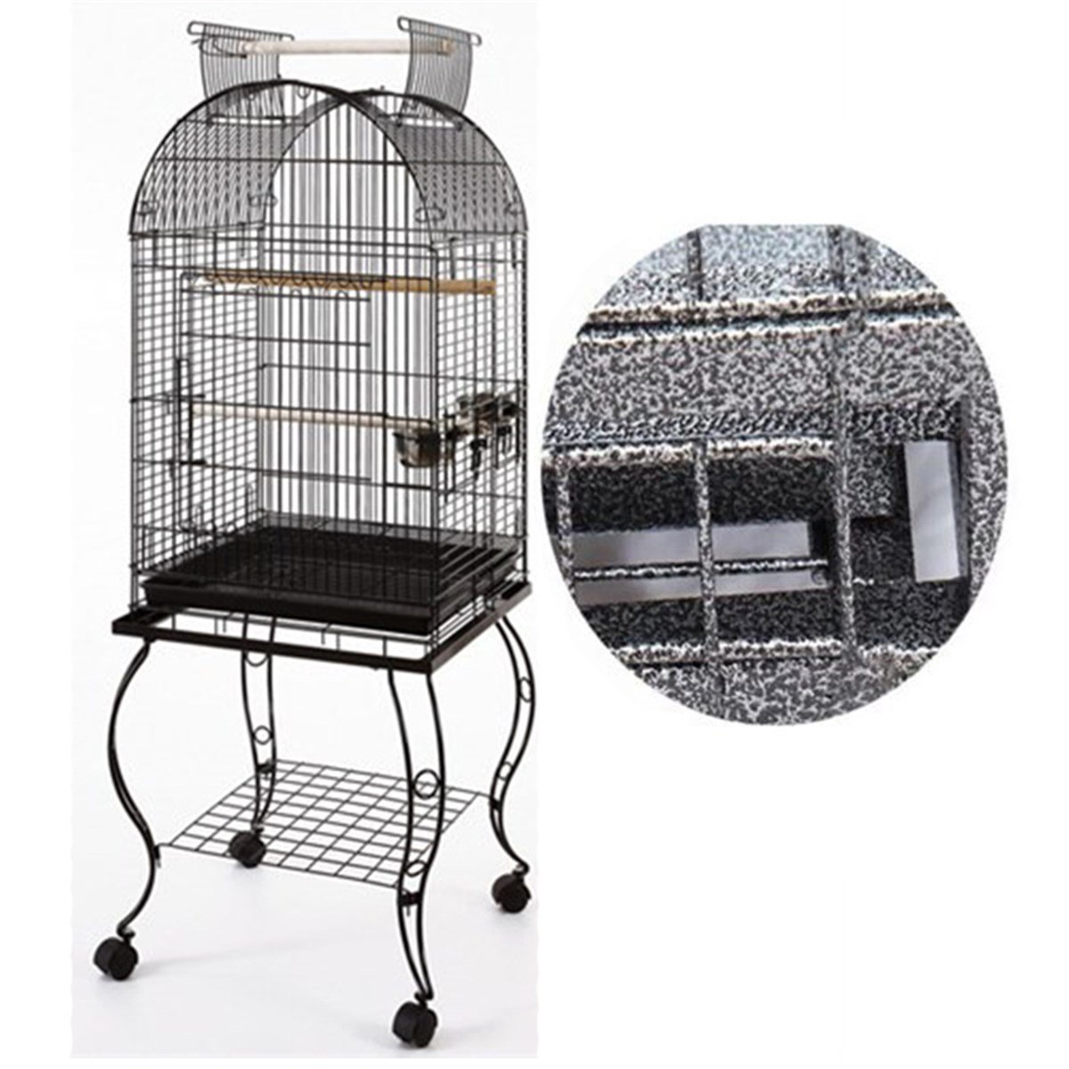 SEHPALI PAPAĞAN KAFESİ DÖVME DEMİR (51X51X152)1830000180018