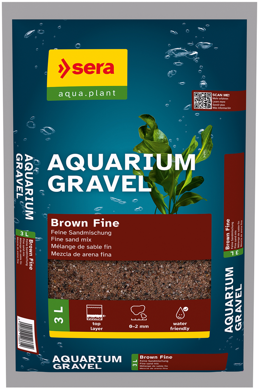 SERA AKVARYUM KUMU KAHVERENGİ İNCE 0-2 MM 3 LT (4 KG)4001942546614