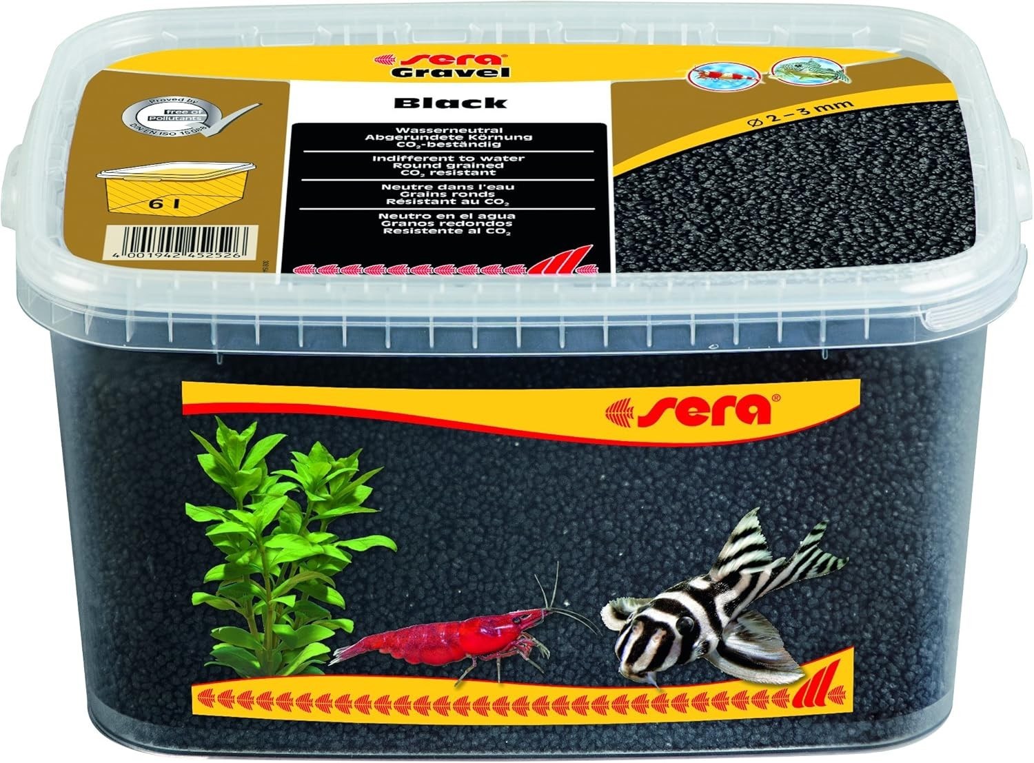 SERA AKVARYUM KUMU SİYAH 2-3 MM 6 LİTRE4001942452526