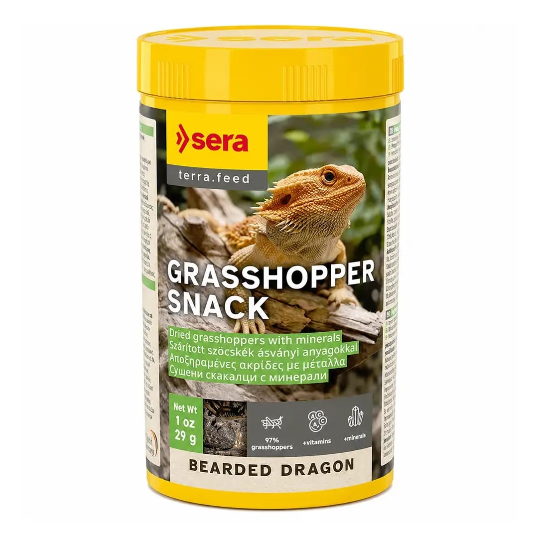 SERA BEARDED DRAGON GRASSHOPPER SNACK 250 ML4001942561518