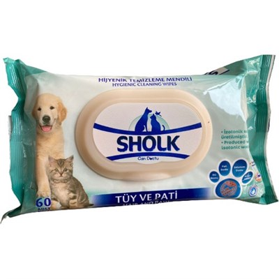 SHOLK TEMİZLEME MENDİLİ 60 LI