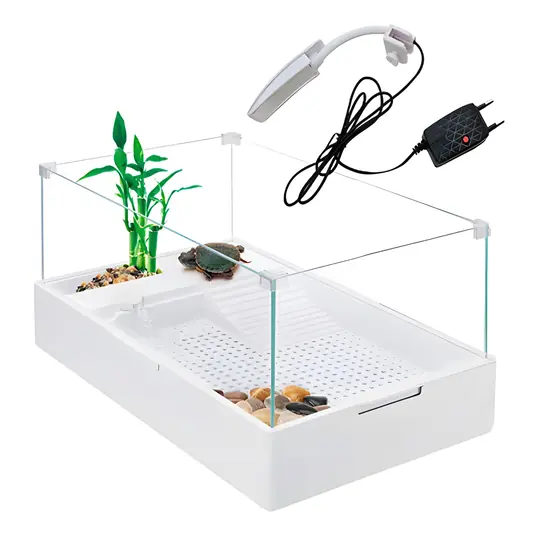 Sobo Cam Kaplumbağa Bahçesi Filtre-Lambalı 60x35x256925394870166