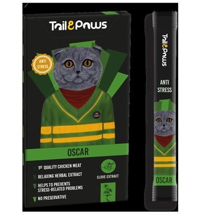 TAIL&PAWS OSCAR-ANTI STRESS 15GX5 ADET