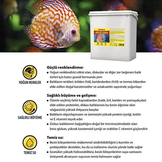 TROPİCAL DİSCUS GRAN COLOUR 100 GR6499