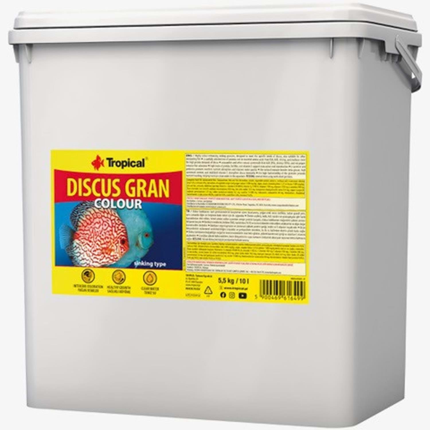 TROPİCAL DİSCUS GRAN COLOUR 10L/5,5KG590469616499