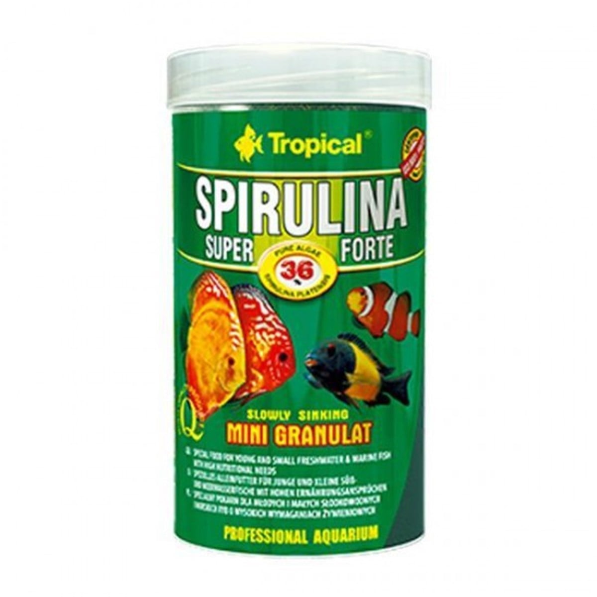 TROPİCAL SUPER SPİRULİNA FORTE MİNİ GRANULAT 100ML 56GR