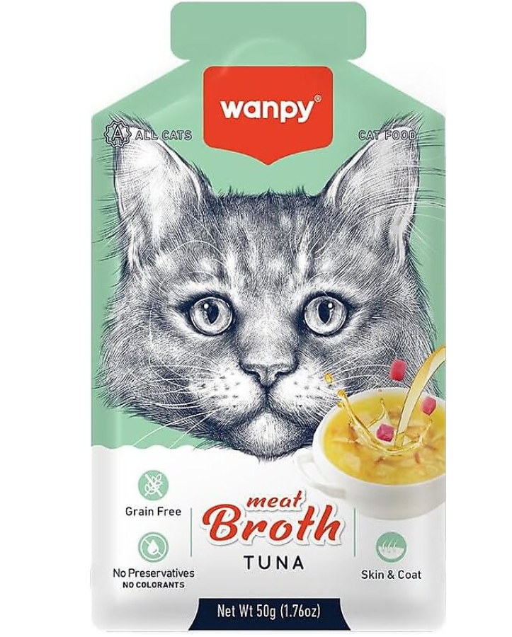 WANPY KEDİLER İÇİN TON BALIĞI ETİ ÇORBASI 50G6927749871705