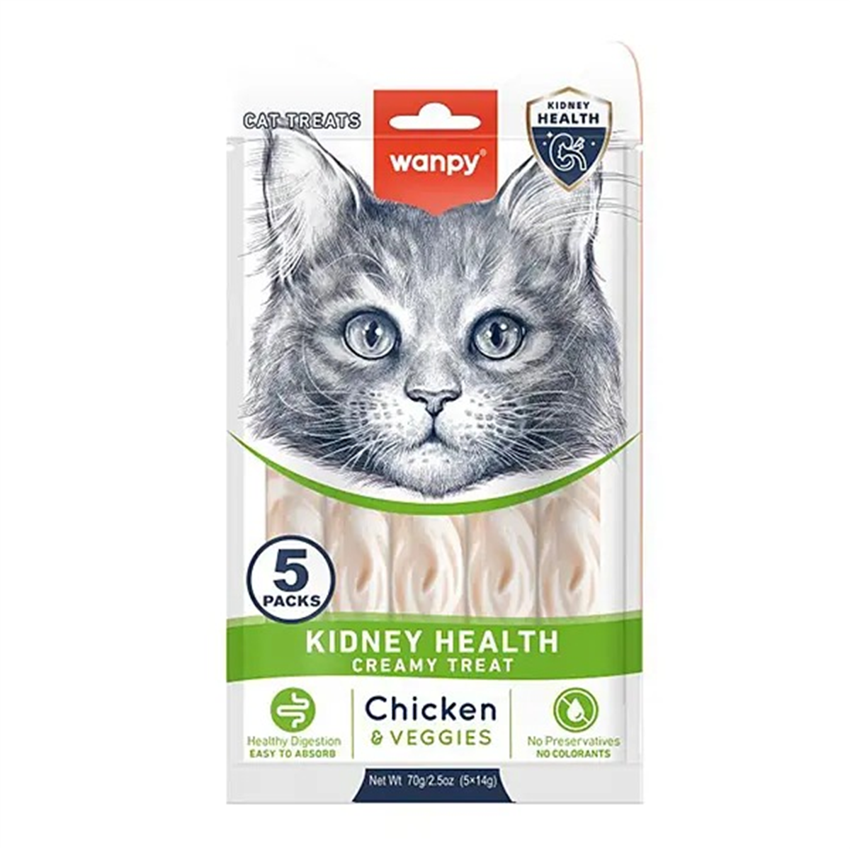 WANPY KİDNEY HEALTH TAVUK&SEBZE F.KREMA ÖDÜL 5X14G6927749871781