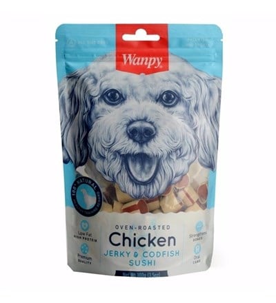 WANPY OVEN ROASTED TAVUKLU MORINA BALIKLI SUSHI KÖPEK ÖDÜLÜ 100 GR