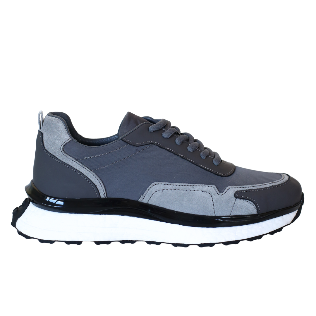 Antrasit Deri Erkek Sneaker