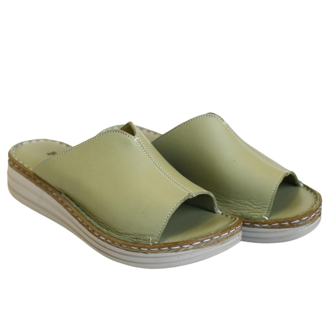 Avakado Deri Kadın Terlik