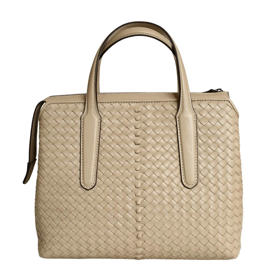 Bej Deri Kadın El Çanta