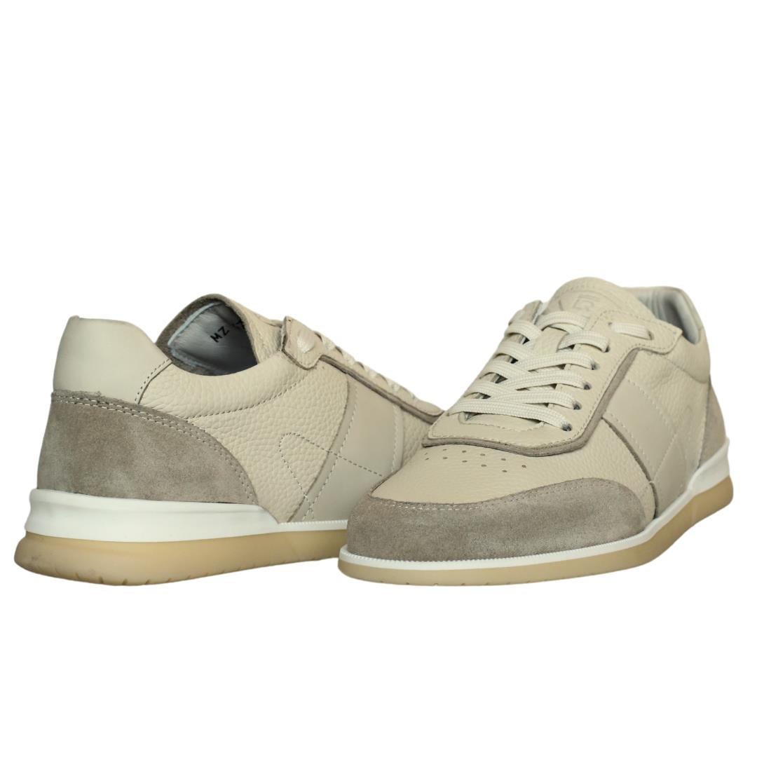 Bej Erkek Bağcıklı Sneaker