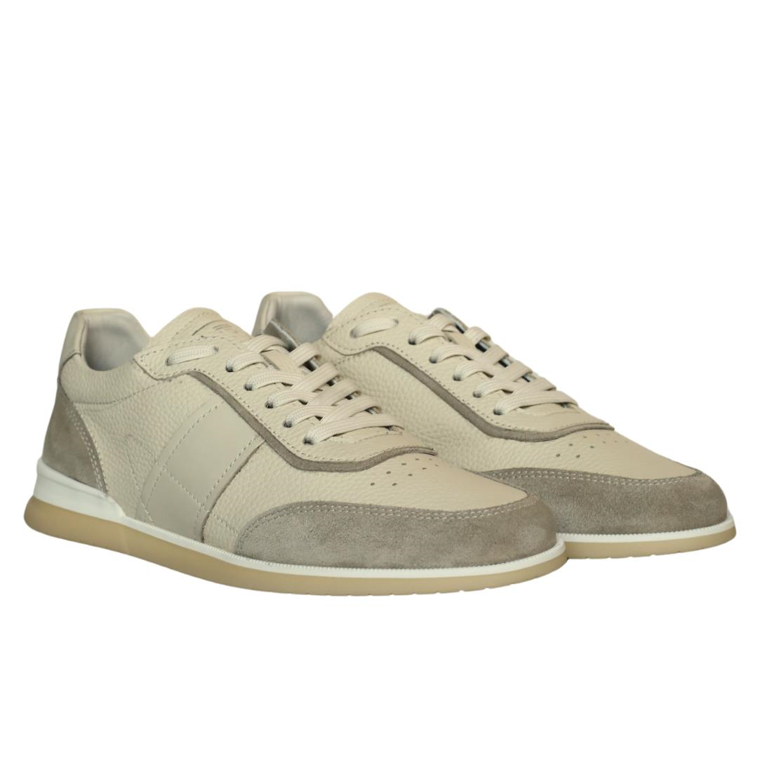 Bej Erkek Bağcıklı Sneaker