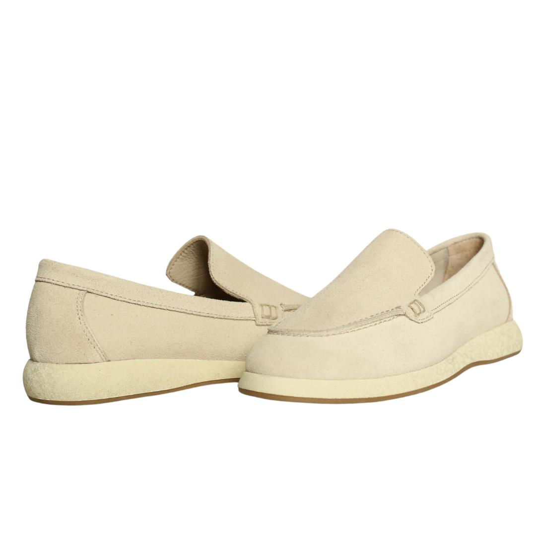 Bej Süet Kadın Loafer