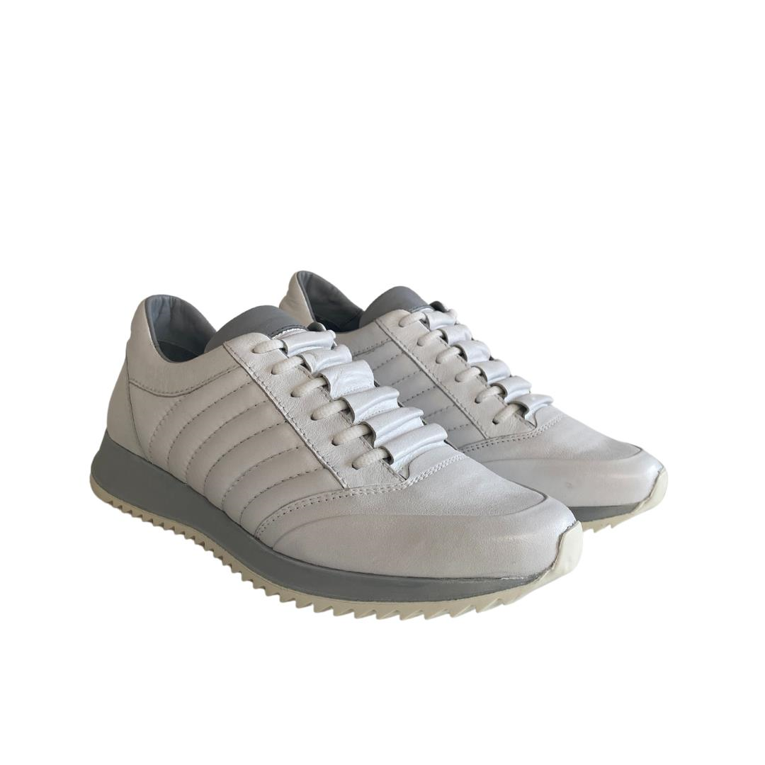 Beyaz Bağcıklı Erkek Sneaker Ayakkabı