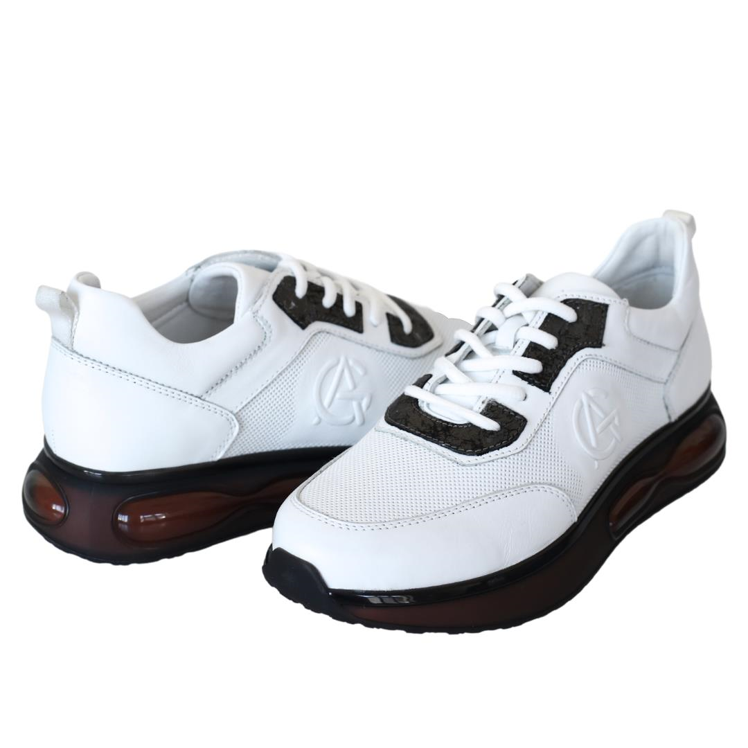 Beyaz Deri Erkek Sneaker