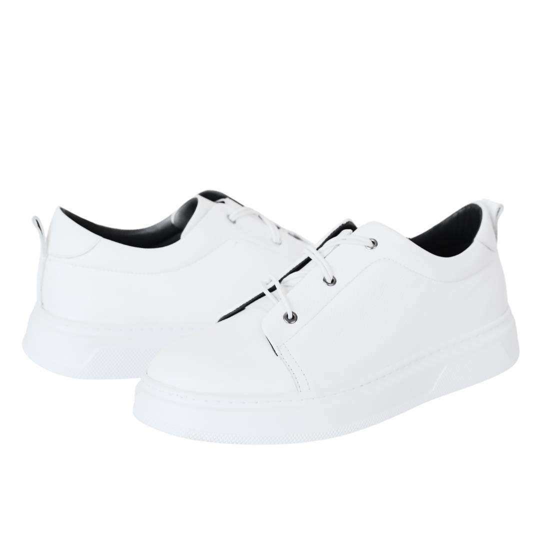 Beyaz Deri Erkek Sneaker