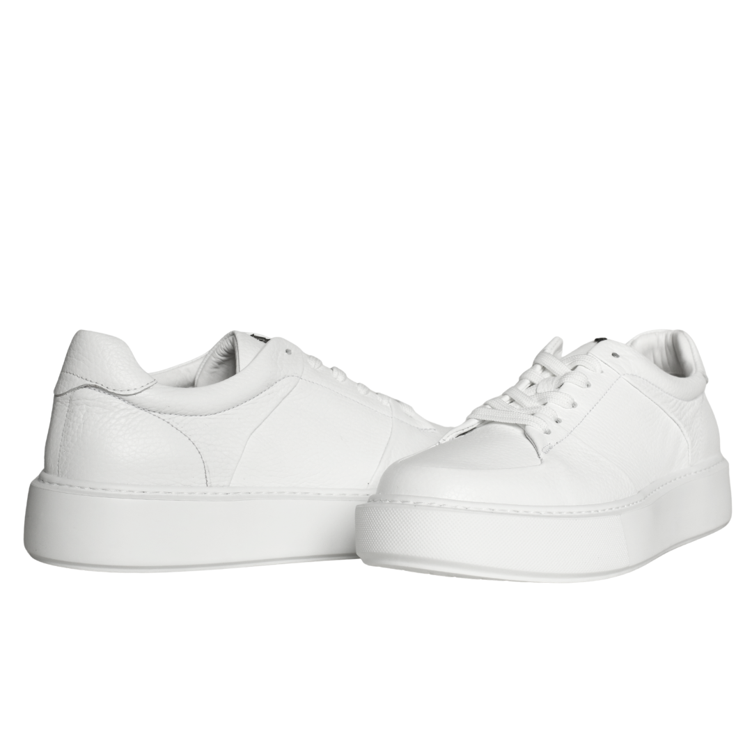 Beyaz Deri Erkek Sneaker