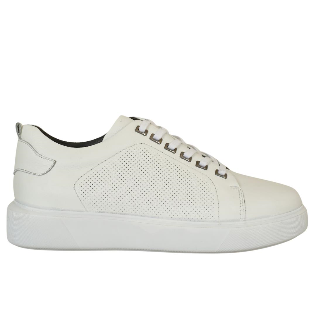 Beyaz Deri Erkek Sneaker