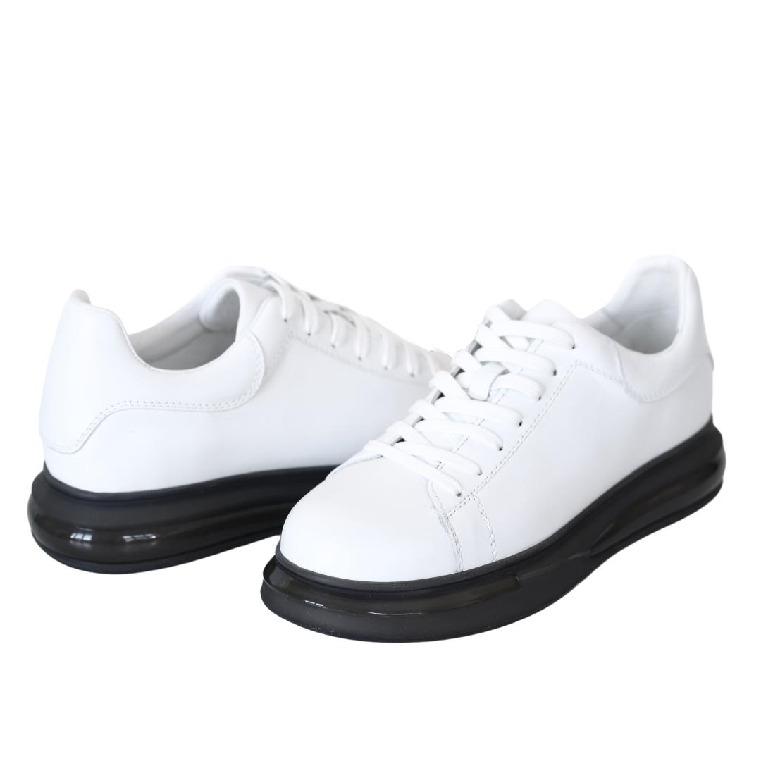 Beyaz Deri Erkek Sneaker