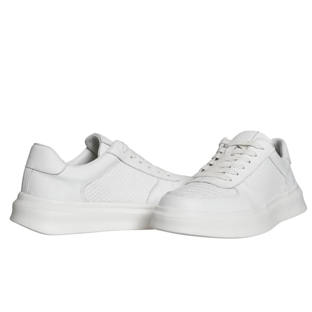 Beyaz Deri Erkek Sneaker