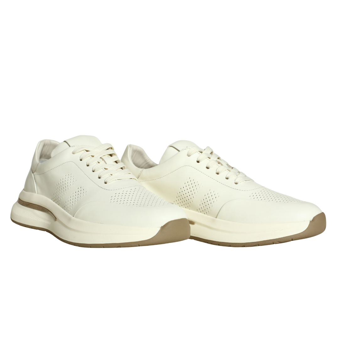 Beyaz Deri Erkek Sneaker