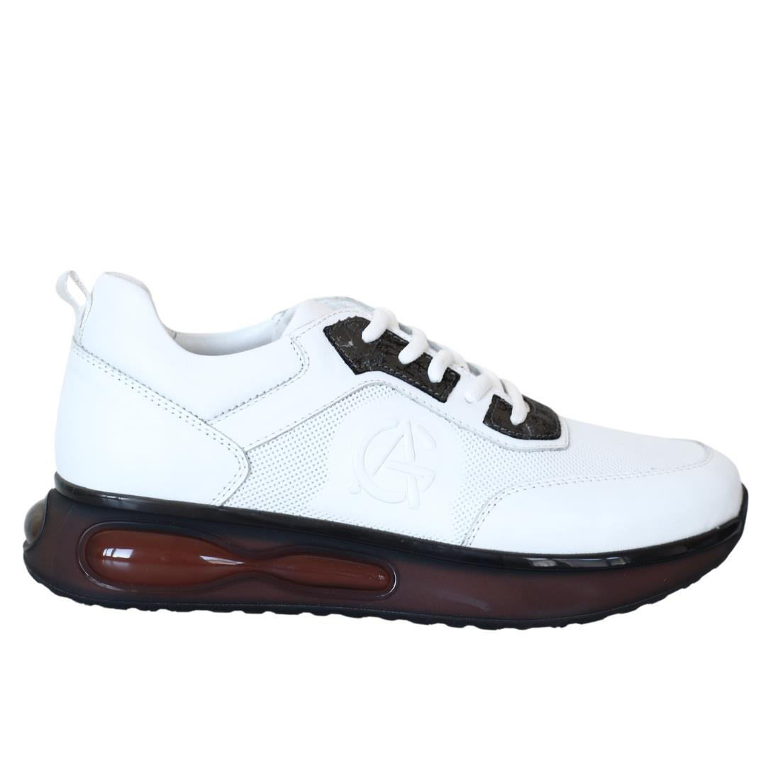 Beyaz Deri Erkek Sneaker
