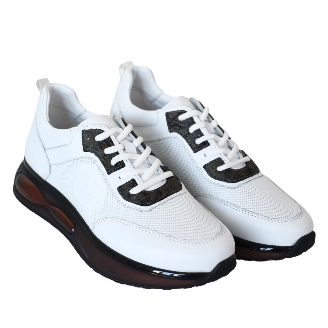 Beyaz Deri Erkek Sneaker