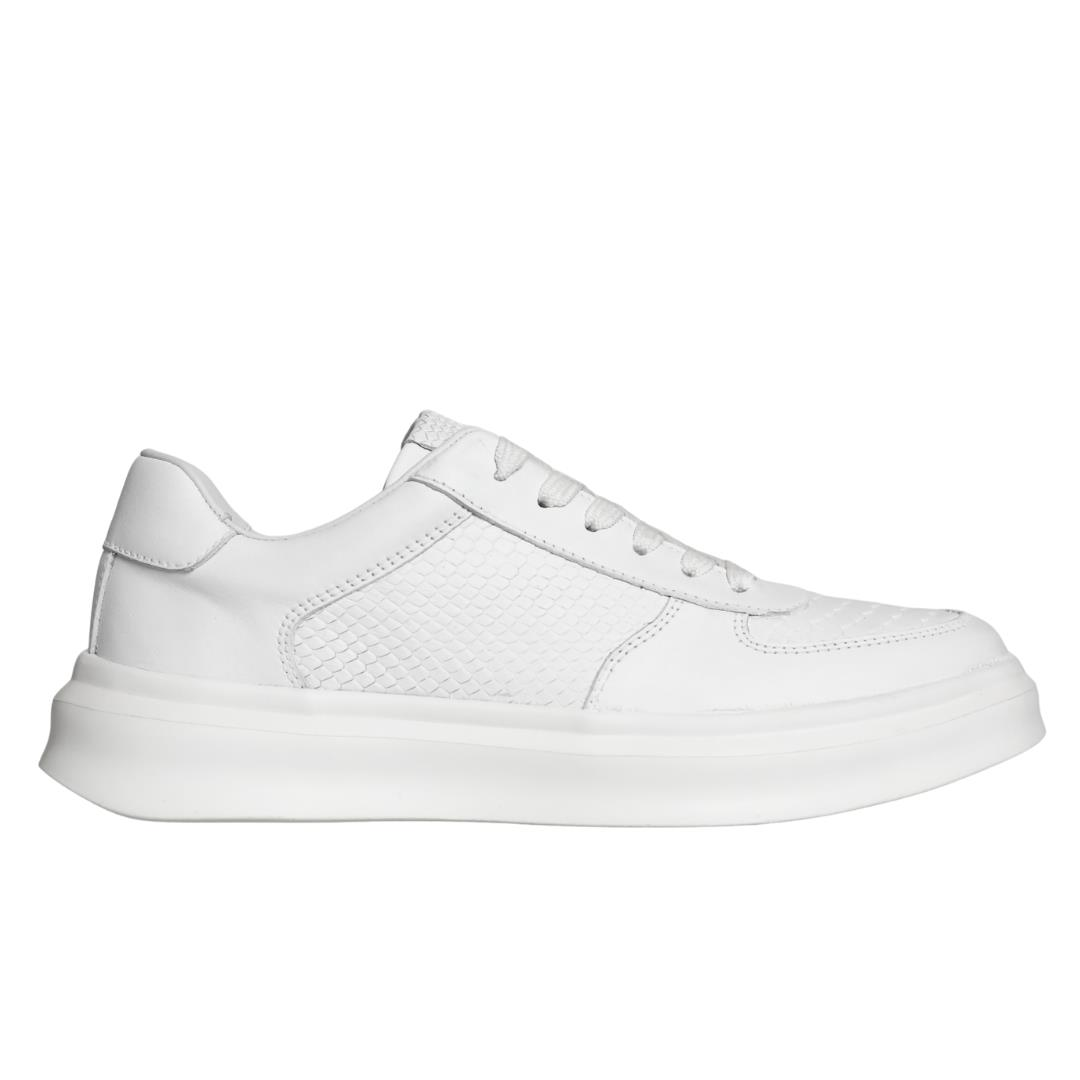 Beyaz Deri Erkek Sneaker