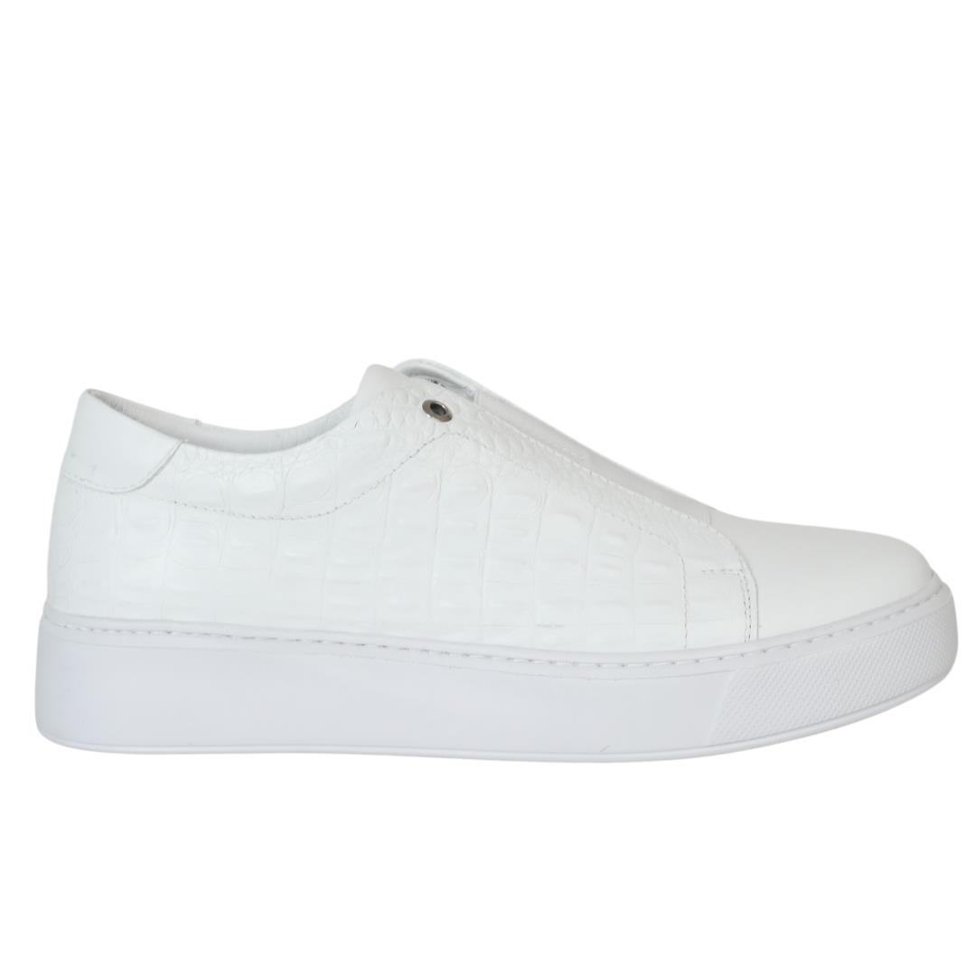 Beyaz Deri Erkek Sneaker