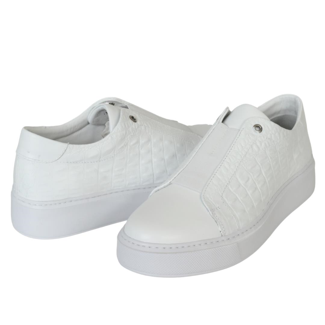 Beyaz Deri Erkek Sneaker