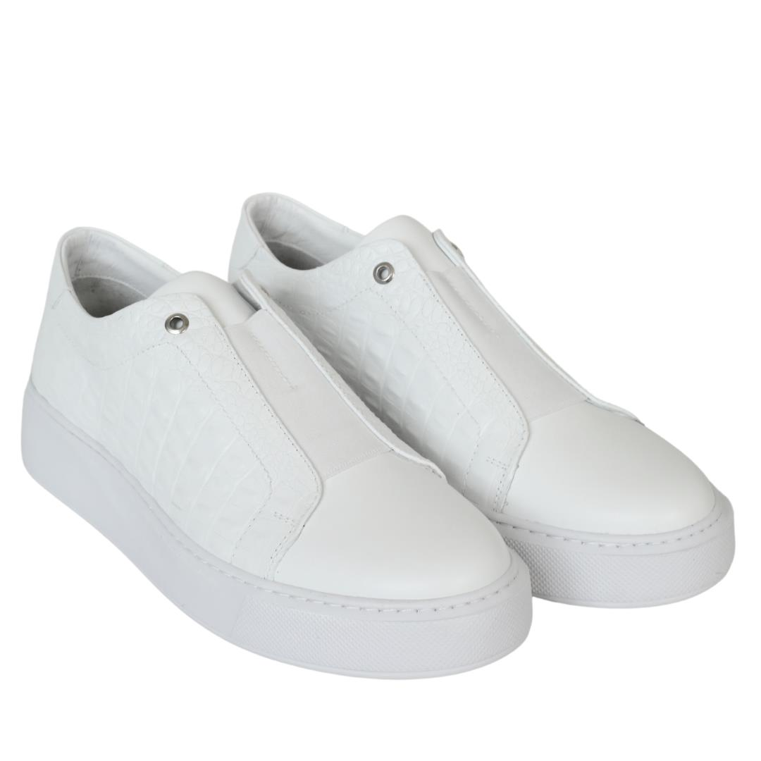 Beyaz Deri Erkek Sneaker
