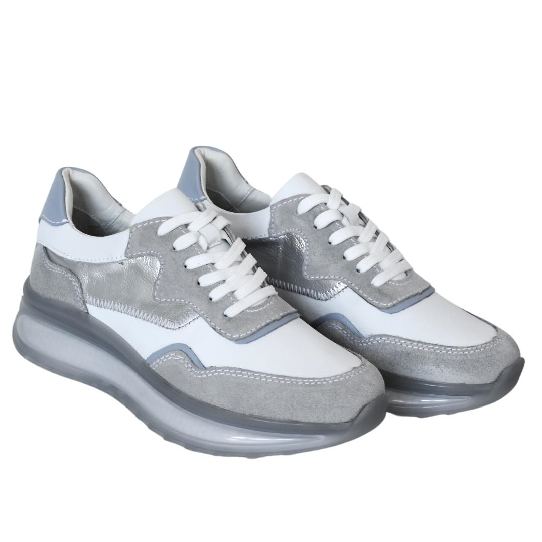 Beyaz Deri Kadın Sneaker