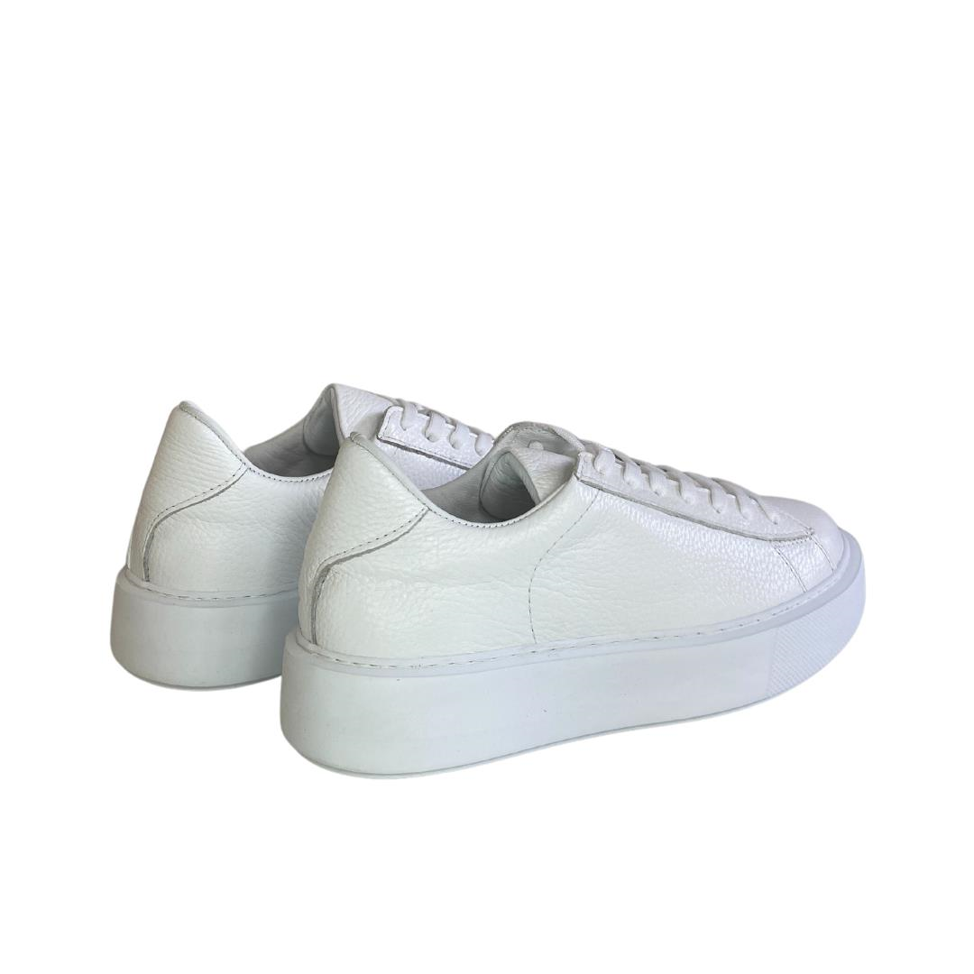 Beyaz Deri Kadın Sneaker
