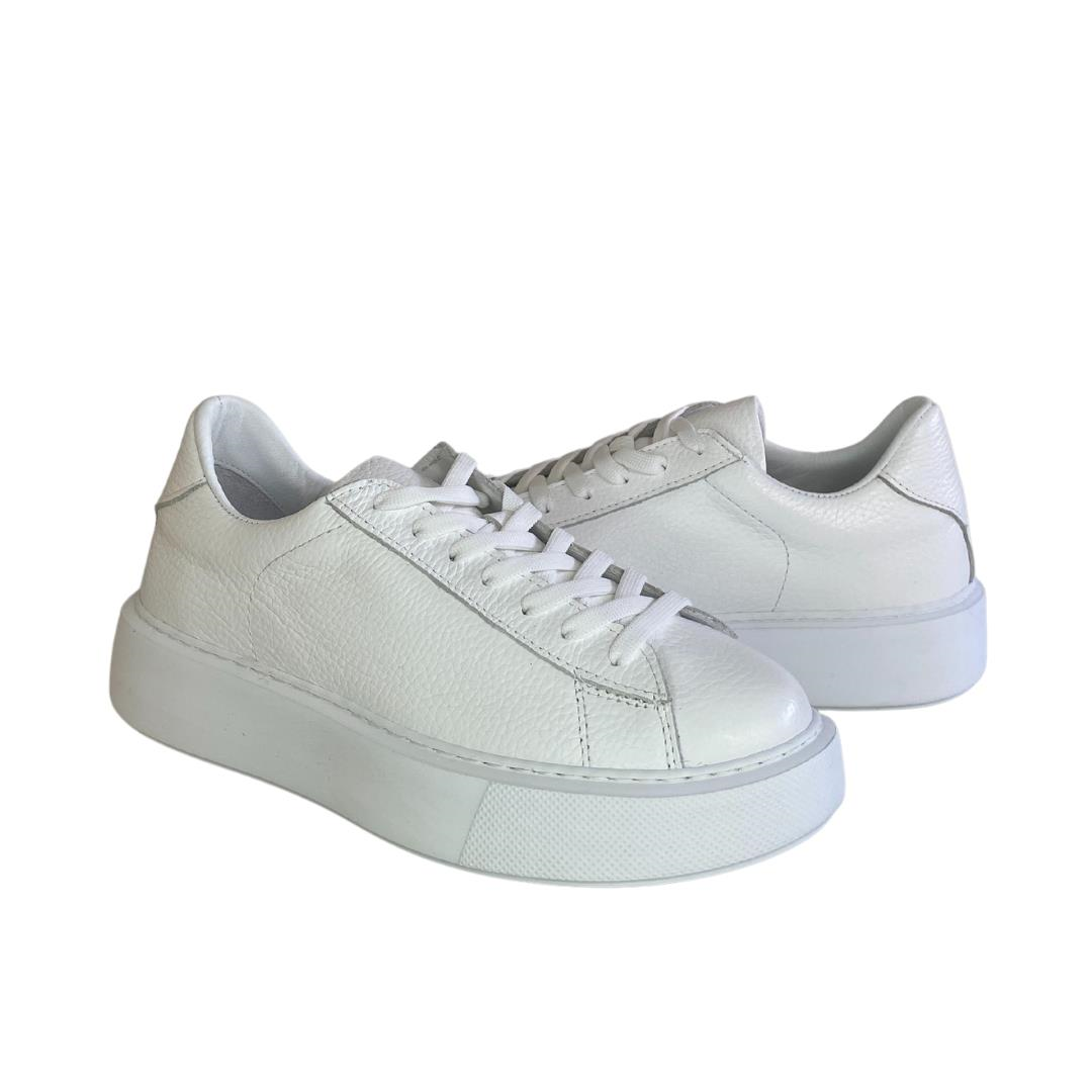 Beyaz Deri Kadın Sneaker